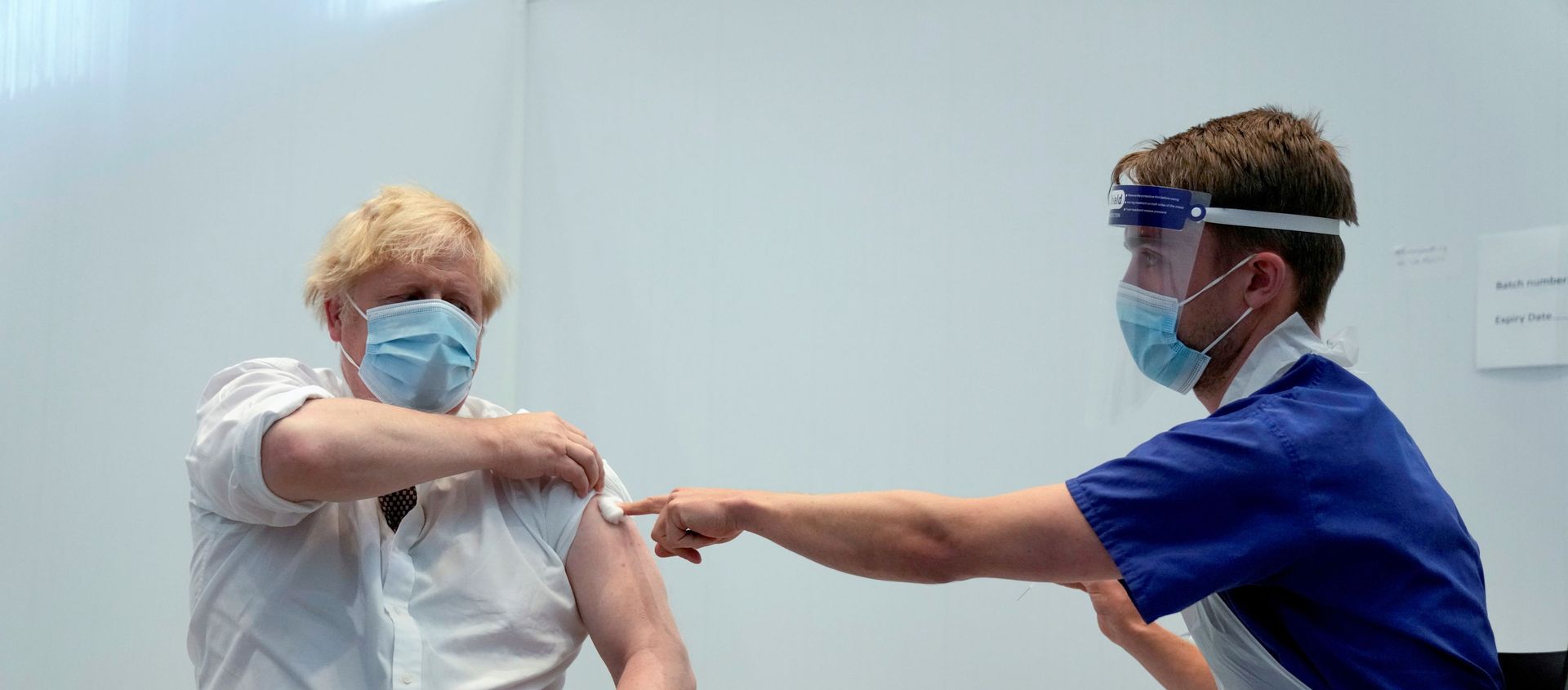 FILE PHOTO: Britain's Prime Minister Johnson receives his second dose of the AstraZeneca coronavirus disease (COVID-19) vaccine, in London - Sputnik International, 1920