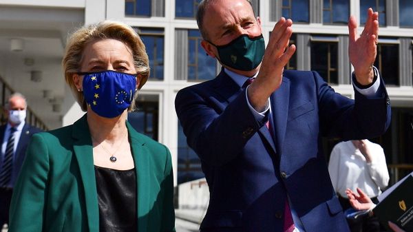 Ireland's Taoiseach Martin meets with EU Commission President von der Leyen in Dublin - Sputnik International