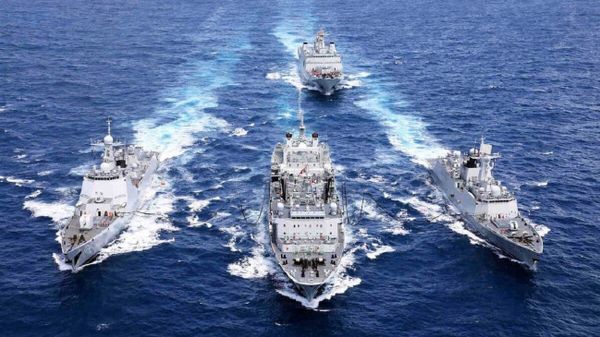 An undated photo of Iranian Navy vessels - Sputnik International
