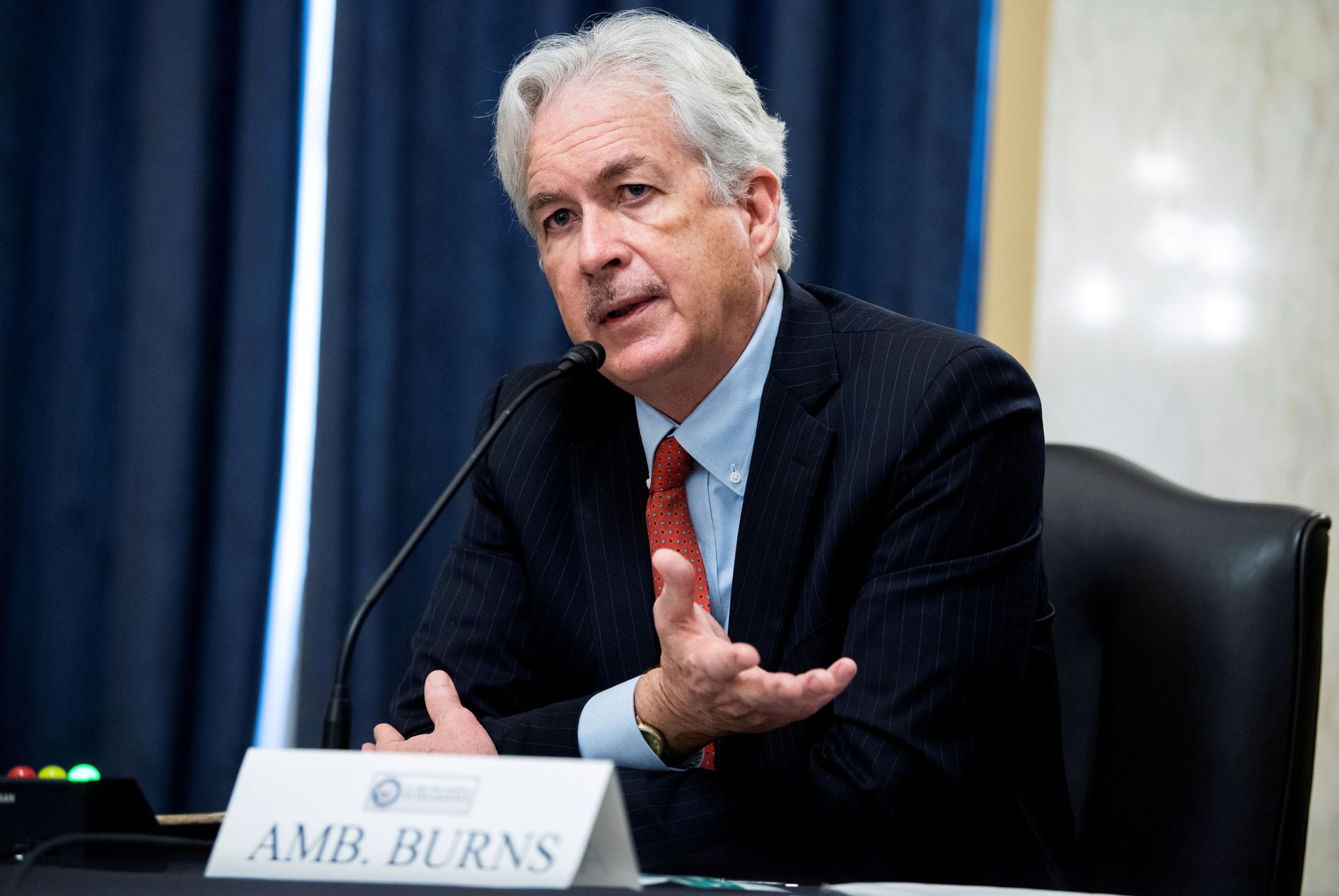 William Burns, nominee for Central Intelligence Agency (CIA) director, testifies during his Senate Intelligence Committee hearing on Capitol Hill in Washington, February 24, 2021.  - Sputnik International, 1920, 07.09.2021