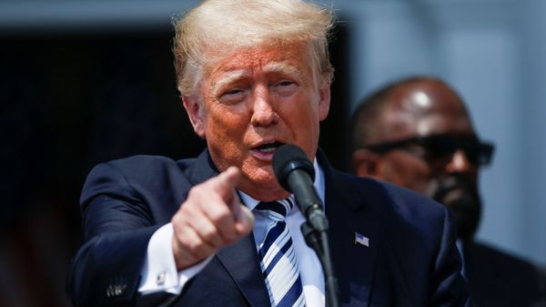 Former U.S. President Donald Trump speaks to media at his golf club in Bedminster, New Jersey, U.S., July 7, 2021 - Sputnik International