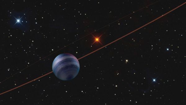 Illustration of the COCONUTS-2 planetary system, with the gas-giant planet COCONUTS-2b in the foreground.  - Sputnik International