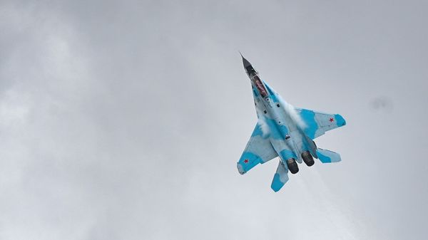 Upgraded Russian fourth-generation jet Su-35 NATO reporting names: Flanker-E) during MAKS-2021 air show - Sputnik International