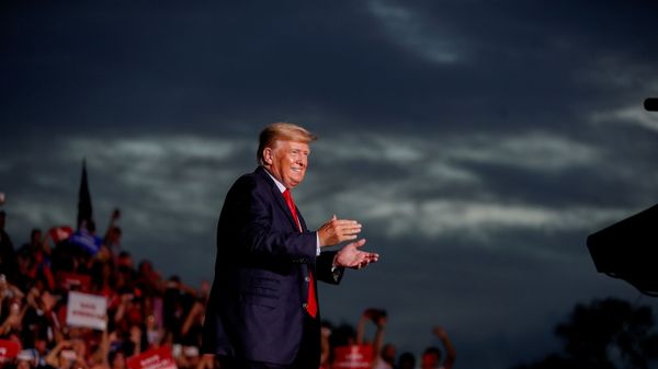 Former President Donald Trump arrives at the Sarasota Fairgrounds to speak to his supporters during the Save America Rally in Sarasota, Florida, U.S. July 3, 2021. REUTERS/Octavio Jones/File Photo - Sputnik International