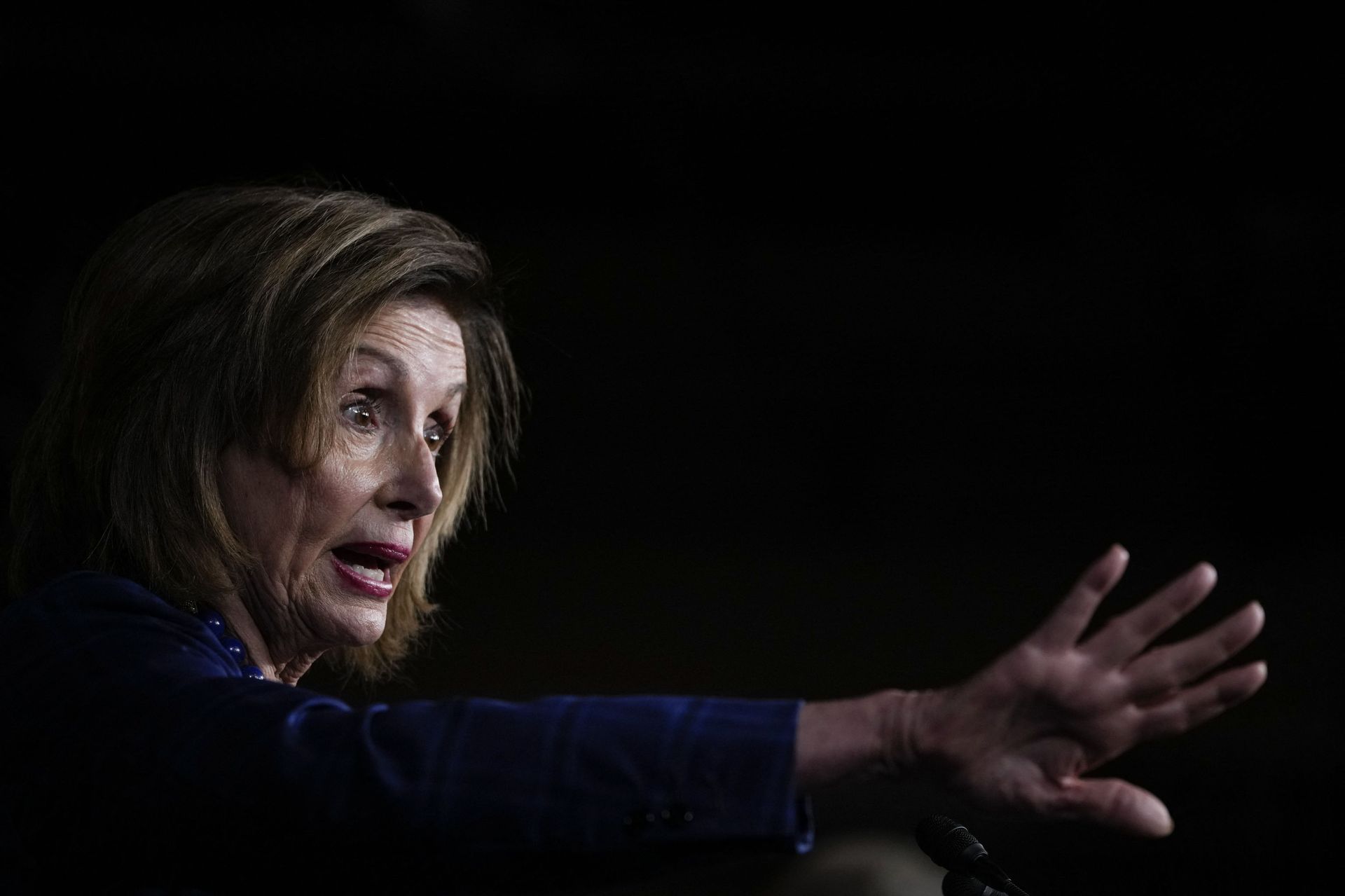 Speaker of the House Nancy Pelosi (D-CA) speaks during a news conference on Capitol Hill July 30, 2021 in Washington, DC. Pelosi and House Democratic leadership held the news conference to highlight their legislative agenda. Speaker of the House Nancy Pelosi (D-CA) speaks during a news conference on Capitol Hill July 30, 2021 in Washington, DC. Pelosi and House Democratic leadership held the news conference to highlight their legislative agenda. - Sputnik International, 1920, 07.09.2021
