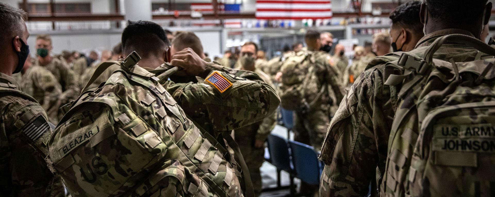FORT DRUM, NEW YORK - DECEMBER 08: U.S. Army soldiers from the 10th Mountain Division arrive from a 9-month deployment in Afghanistan on December 08, 2020 in Fort Drum, New York. FORT DRUM, NEW YORK - DECEMBER 08: U.S. Army soldiers from the 10th Mountain Division arrive from a 9-month deployment in Afghanistan on December 08, 2020 in Fort Drum, New York. - Sputnik International, 1920, 20.09.2022