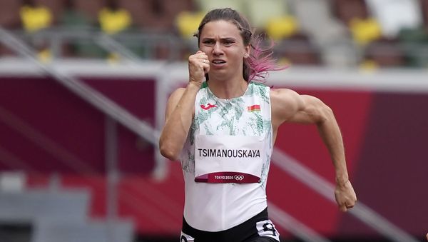 Kristina Timanovskaya, of Belarus, runs in the women's 100-meter run at the 2020 Summer Olympics, Friday, July 30, 2021. Kristina Timanovskaya, of Belarus, runs in the women's 100-meter run at the 2020 Summer Olympics, Friday, July 30, 2021. - Sputnik International
