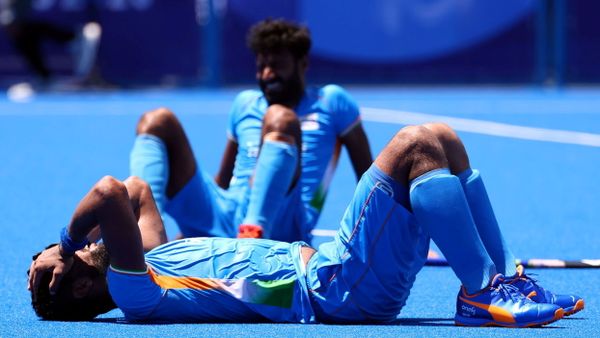 Tokyo 2020 Olympics - Hockey - Men - Semifinal - India v Belgium - Oi Hockey Stadium, Tokyo, Japan - August 3, 2021. Rupinder Pal Singh of India reacts after losing their match. Tokyo 2020 Olympics - Hockey - Men - Semifinal - India v Belgium - Oi Hockey Stadium, Tokyo, Japan - August 3, 2021. Rupinder Pal Singh of India reacts after losing their match. - Sputnik International