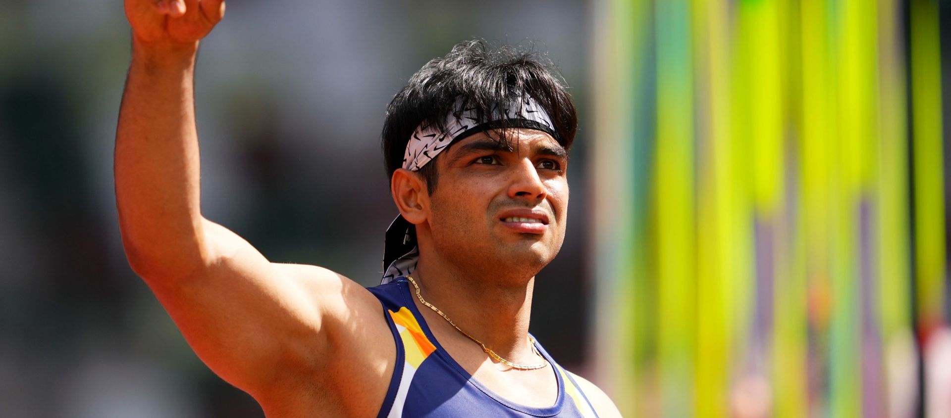 Tokyo 2020 Olympics - Athletics - Men's Javelin Throw - Qualification - Olympic Stadium, Tokyo, Japan - August 4, 2021. Neeraj Chopra of India reacts  - Sputnik International, 1920, 04.08.2021