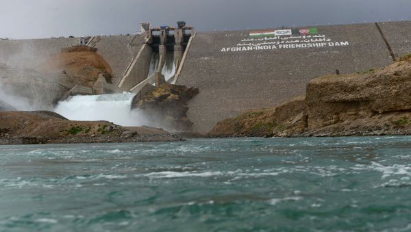 In this photograph taken on June 2, 2016, the Salma Hydroelectric Dam is seen at Chishti Sharif in Afghanistan's Herat province. - Sputnik International