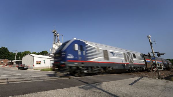 An Amtrak train in St Louis, Missouri - Sputnik International