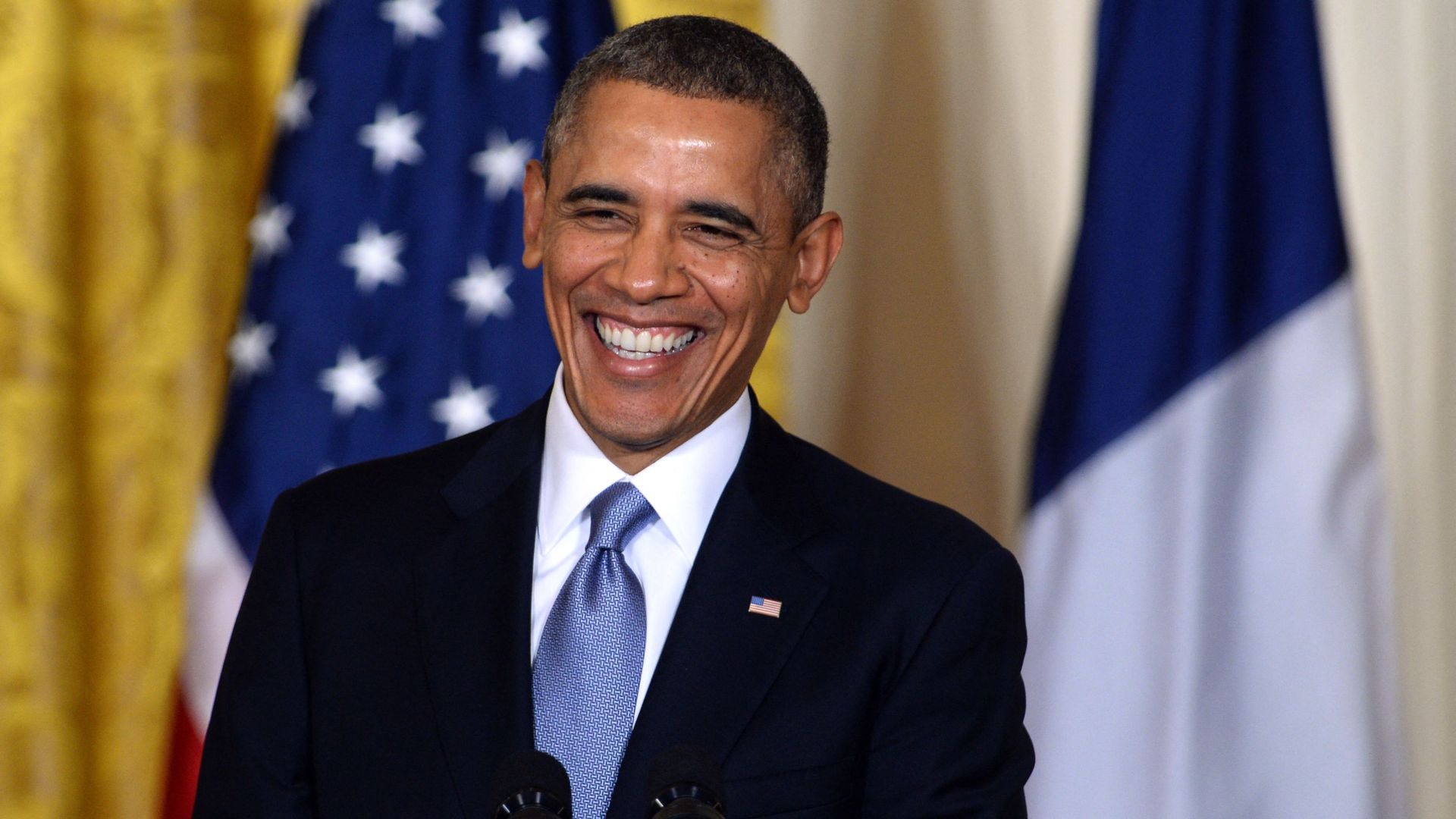(FILES) In this file photo former US President Barack Obama speaks during a joint press conference with former French President Francois Hollande during a State Visit in the East Room of the White House in Washington, DC, on February 11, 2014 - Sputnik International, 1920, 08.08.2021