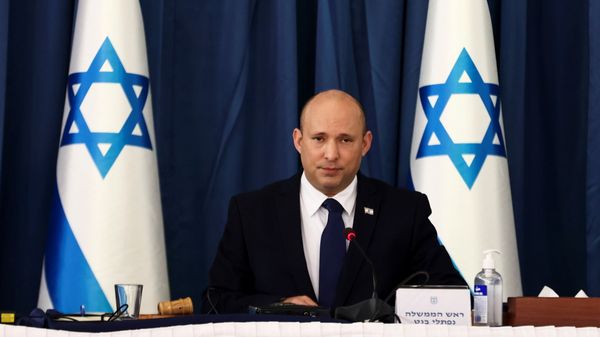 Israeli Prime Minister Naftali Bennett speaks at the weekly cabinet meeting at the Foreign Ministry in Jerusalem August 8, 2021. REUTERS/Ronen Zvulun/Pool - Sputnik International