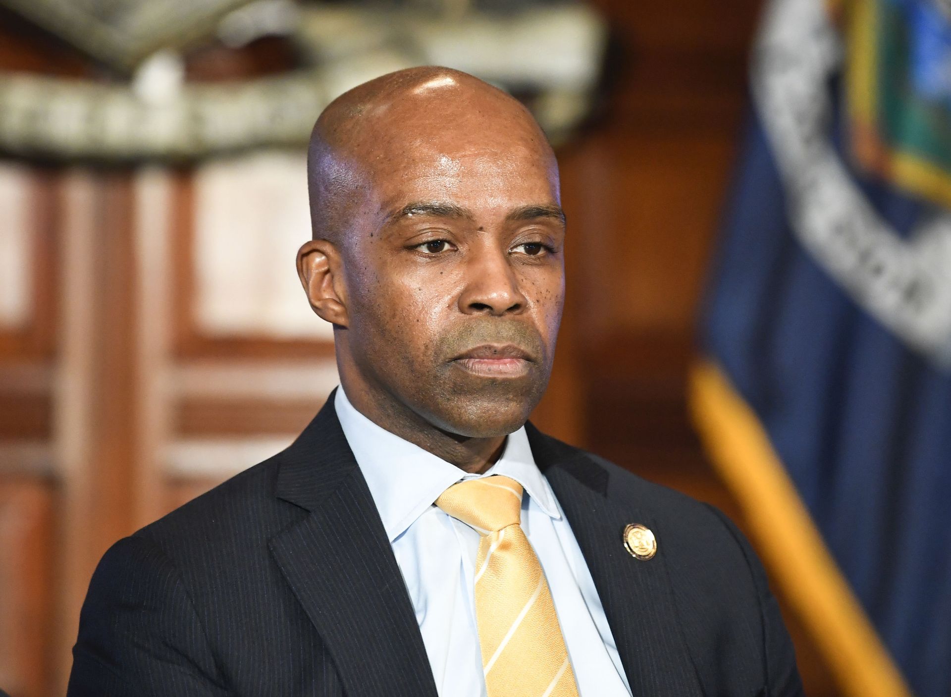 Alphonso David, counsel to New York Gov. Andrew Cuomo, during a news conference in the Red Room at the state Capitol Monday, Feb. 11, 2019, in Albany, N.Y. Alphonso David, counsel to New York Gov. Andrew Cuomo, during a news conference in the Red Room at the state Capitol Monday, Feb. 11, 2019, in Albany, N.Y. - Sputnik International, 1920, 07.09.2021