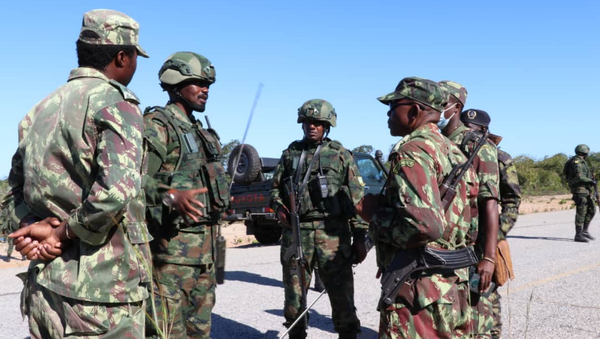 Rwandan Defense Force soldiers in Mocímboa da Praia, Mozambique, in August 2021 - Sputnik International