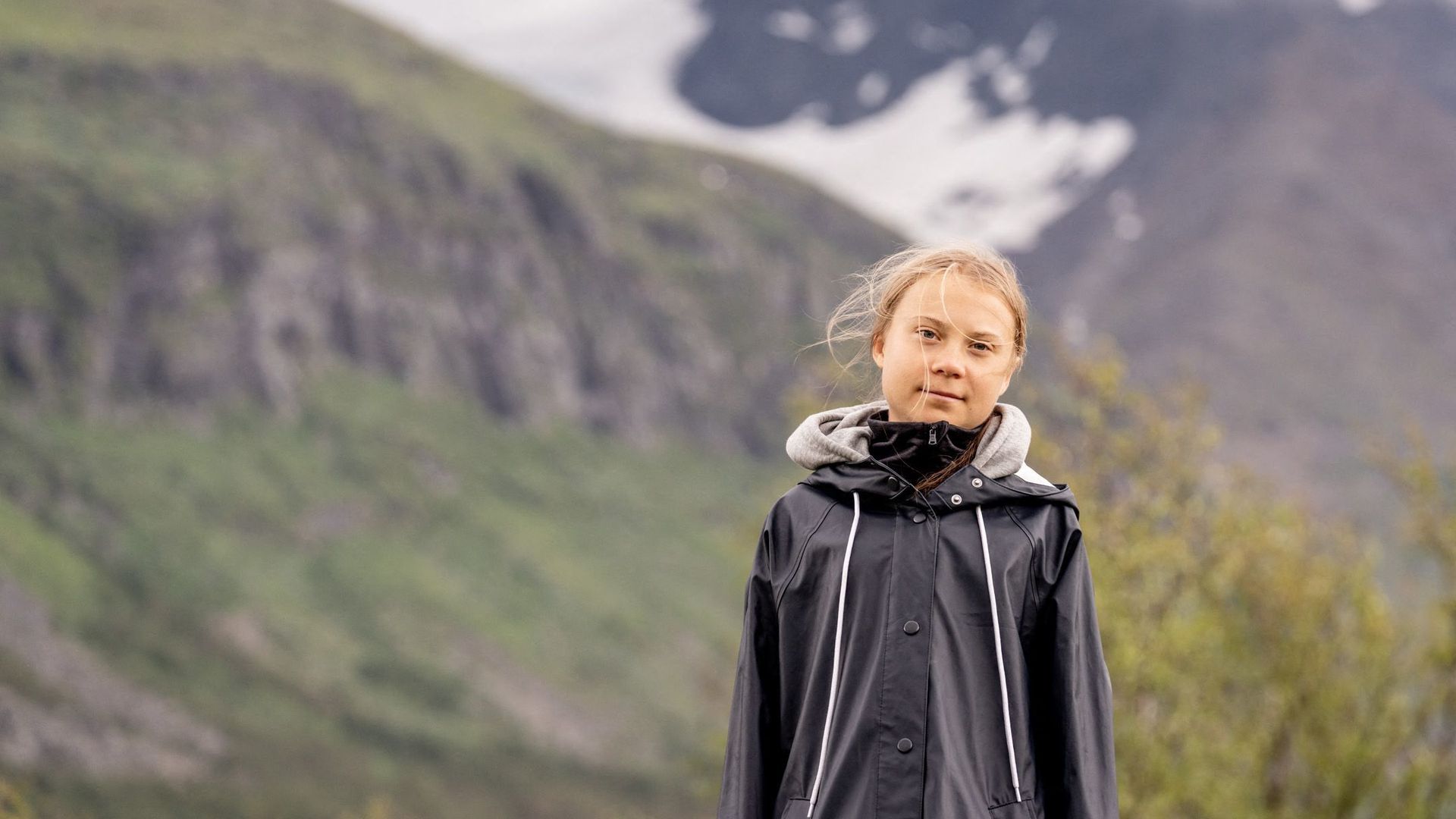 Swedish climate activist Greta Thunberg poses for a photo by the Ahkka mountain at the world heritage site of the Laponia area in Sapmi on July 13, 2021. Swedish climate activist Greta Thunberg poses for a photo by the Ahkka mountain at the world heritage site of the Laponia area in Sapmi on July 13, 2021. - Sputnik International, 1920, 23.03.2023