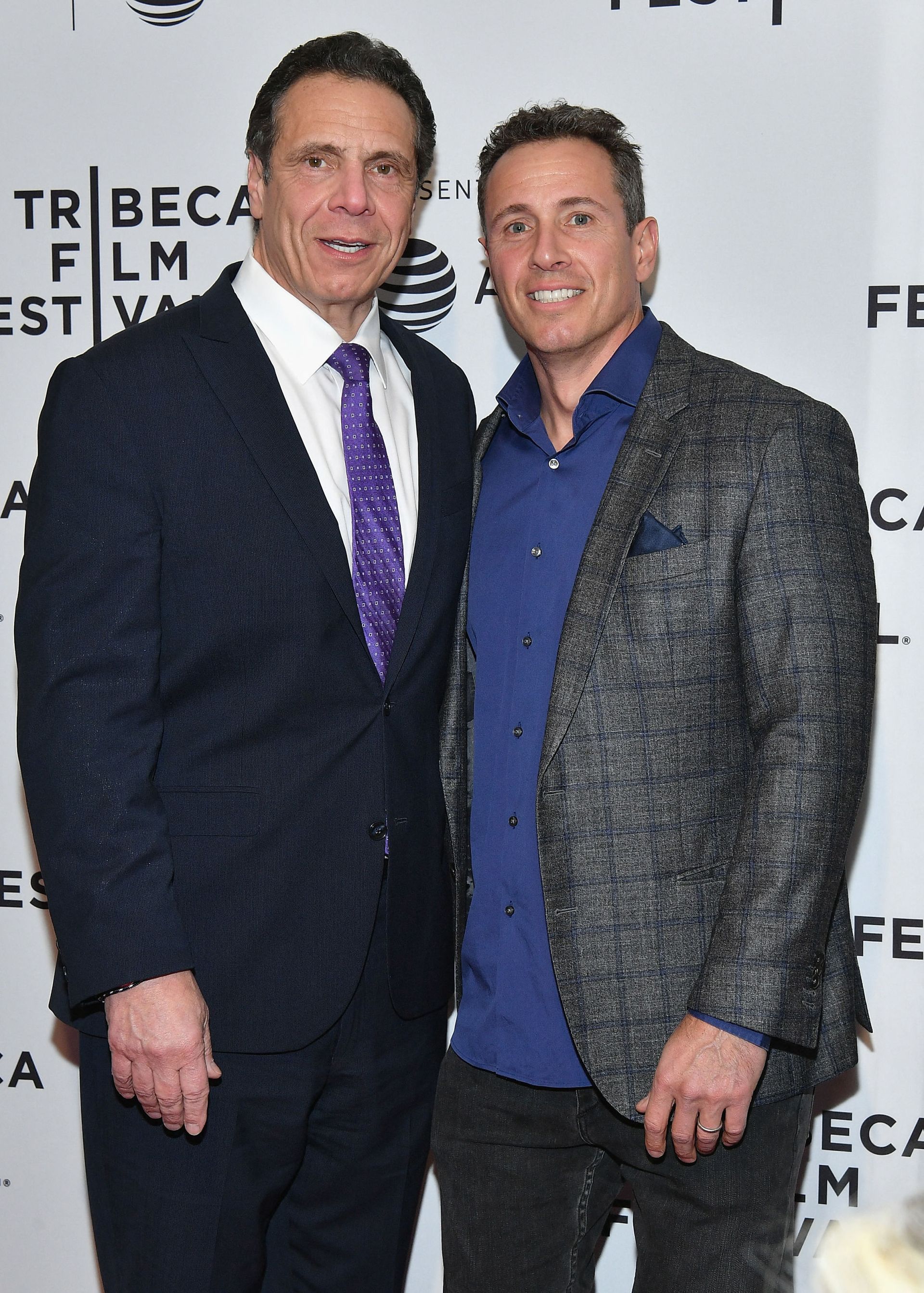 NEW YORK, NY - APRIL 26: Governor of New York Andrew Cuomo and Chris Cuomo attend a screening of RX: Early Detection A Cancer Journey With Sandra Lee during the 2018 Tribeca Film Festiva at SVA Theatre on April 26, 2018 in New York City. - Sputnik International, 1920, 06.12.2021