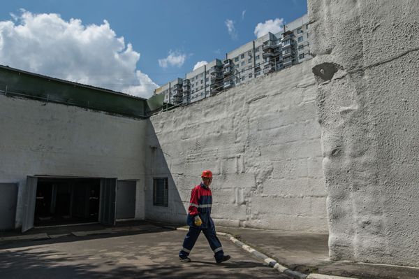 Entrance to a bomb shelter in Moscow. - Sputnik International