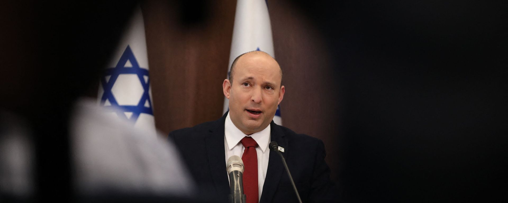 Israel's Prime Minister Naftali Bennett attends the weekly cabinet meeting in Jerusalem on August 1, 2021. Israel's Prime Minister Naftali Bennett attends the weekly cabinet meeting in Jerusalem on August 1, 2021. - Sputnik International, 1920, 06.02.2023