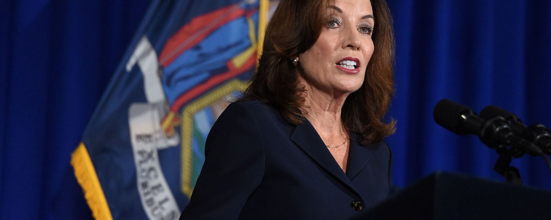 New York Lieutenant Governor Kathy Hochul speaks during a news conference the day after Governor Andrew Cuomo announced his resignation at the New York State Capitol, in Albany, New York, U.S., August 11, 2021 - Sputnik International, 1920, 27.11.2021