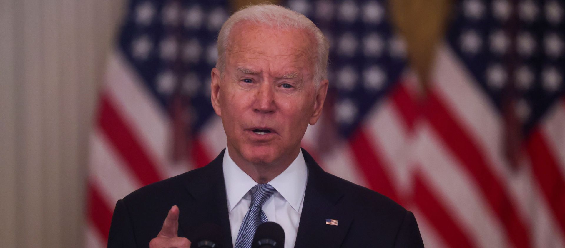 U.S. President Joe Biden delivers remarks on the crisis in Afghanistan during a speech in the East Room at the White House in Washington, U.S., August 16, 2021. - Sputnik International, 1920, 16.08.2021