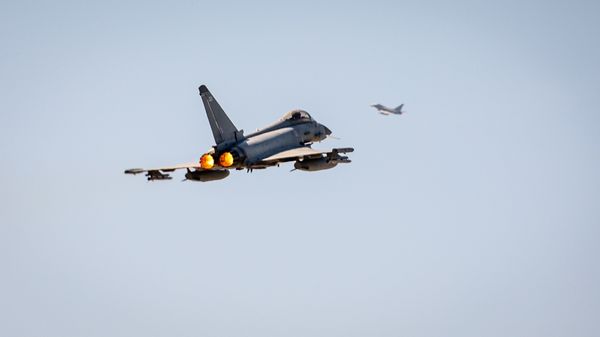 The UK's Royal Air Force (RAF) said that it had intercepted a military aircraft identified as Russia's Su-24 in international airspace over the Black Sea off the coast of Romania on August 17, 2021 - Sputnik International