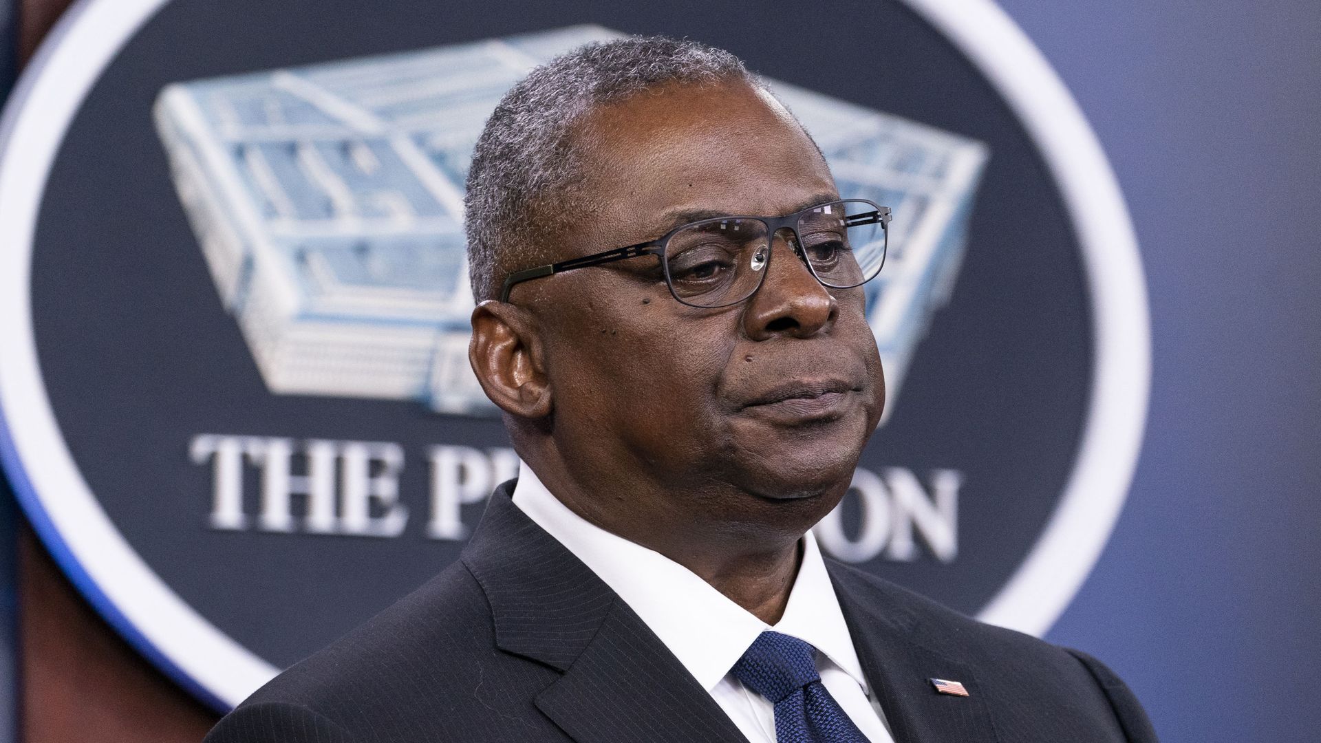 In this Aug. 18, 2021, photo, Secretary of Defense Lloyd Austin pauses while speaking during a media briefing at the Pentagon in Washington. In this Aug. 18, 2021, photo, Secretary of Defense Lloyd Austin pauses while speaking during a media briefing at the Pentagon in Washington. - Sputnik International, 1920, 23.05.2022