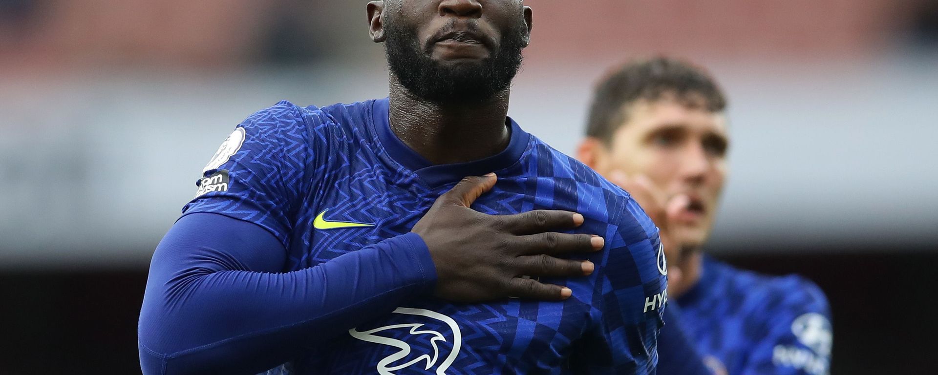 Soccer Football - Premier League - Arsenal v Chelsea - Emirates Stadium, London, Britain - August 22, 2021 Chelsea's Romelu Lukaku celebrates after the match Soccer Football - Premier League - Arsenal v Chelsea - Emirates Stadium, London, Britain - August 22, 2021 Chelsea's Romelu Lukaku celebrates after the match - Sputnik International, 1920, 02.11.2021