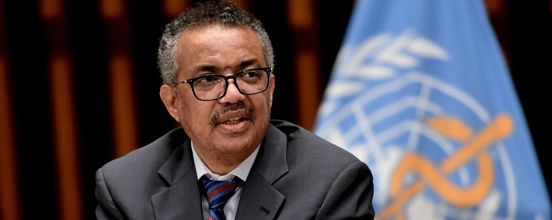 World Health Organization (WHO) Director-General Tedros Adhanom Ghebreyesus attends a news conference in Geneva Switzerland July 3, 2020. World Health Organization (WHO) Director-General Tedros Adhanom Ghebreyesus attends a news conference in Geneva Switzerland July 3, 2020. - Sputnik International, 1920, 07.01.2022