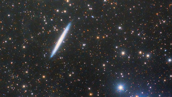 Spiral galaxy NGC 5907 large FOV - Sputnik International