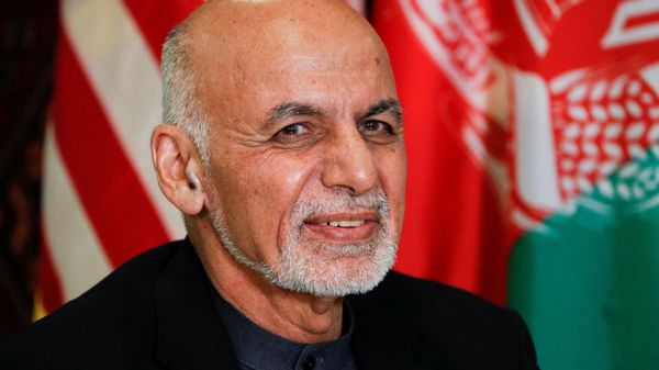 FILE PHOTO: Afghanistan President Ashraf Ghani looks on during a bilateral meeting with U.S. President Donald Trump, during a surprise visit at Bagram Air Base in Afghanistan, November 28, 2019 - Sputnik International