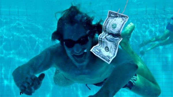 A spoof of the famous cover of Nirvana's 1991 album Nevermind (then with Spencer Elden as the model) - Sputnik International