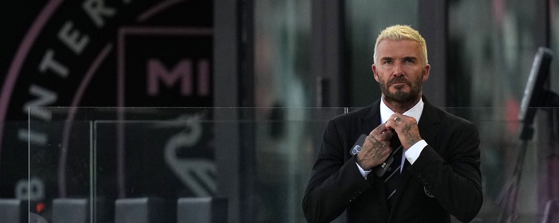 Fort Lauderdale, FL, USA; Inter Miami CF owner David Beckham watches warm ups prior to the match between the Inter Miami CF and the CF Montreal at DRV PNK Stadium - Sputnik International, 1920, 28.03.2022