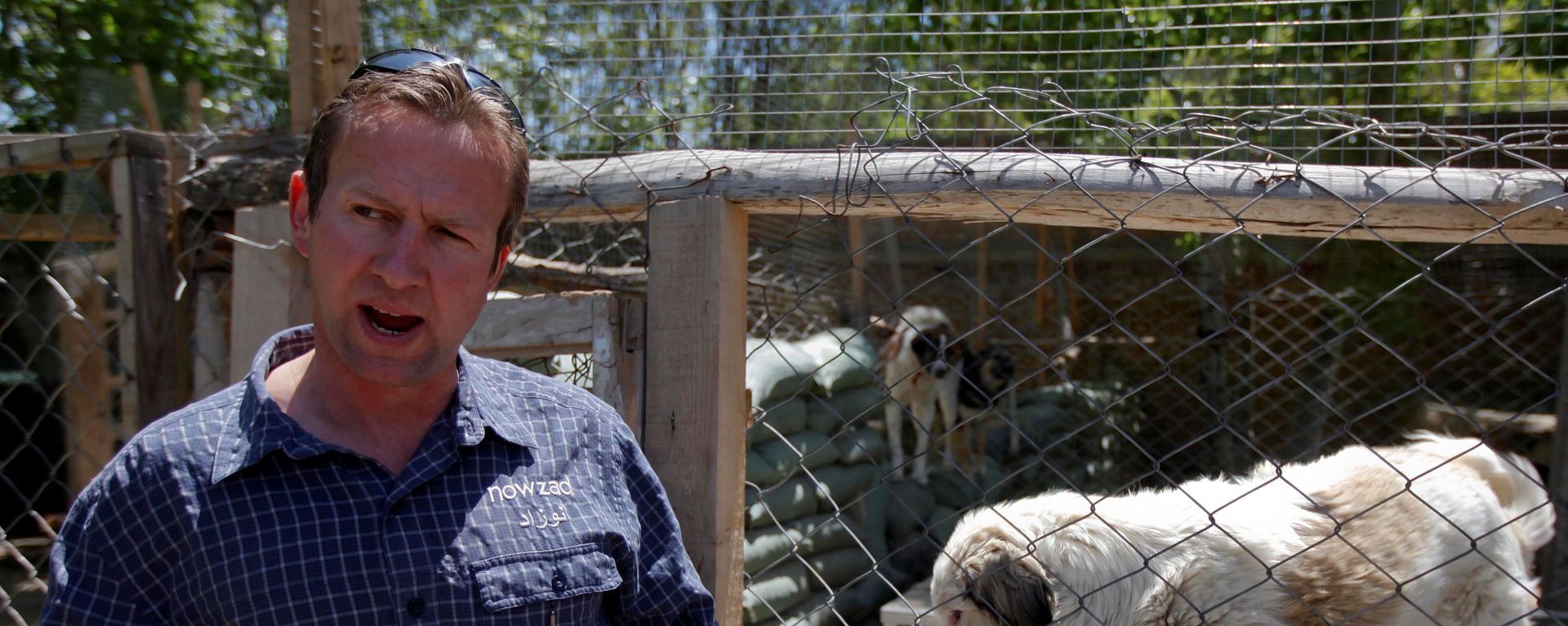Pen Farthing, founder of British charity Nowzad, an animal shelter, stands in front of a cage on the outskirts of Kabul May 1, 2012 Pen Farthing, founder of British charity Nowzad, an animal shelter, stands in front of a cage on the outskirts of Kabul May 1, 2012 - Sputnik International, 1920, 30.08.2021