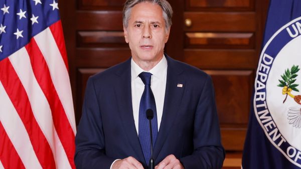 U.S. Secretary of State Antony Blinken delivers remarks following talks on the situation in Afghanistan, at the State Department in Washington, U.S., August 30, 2021 - Sputnik International