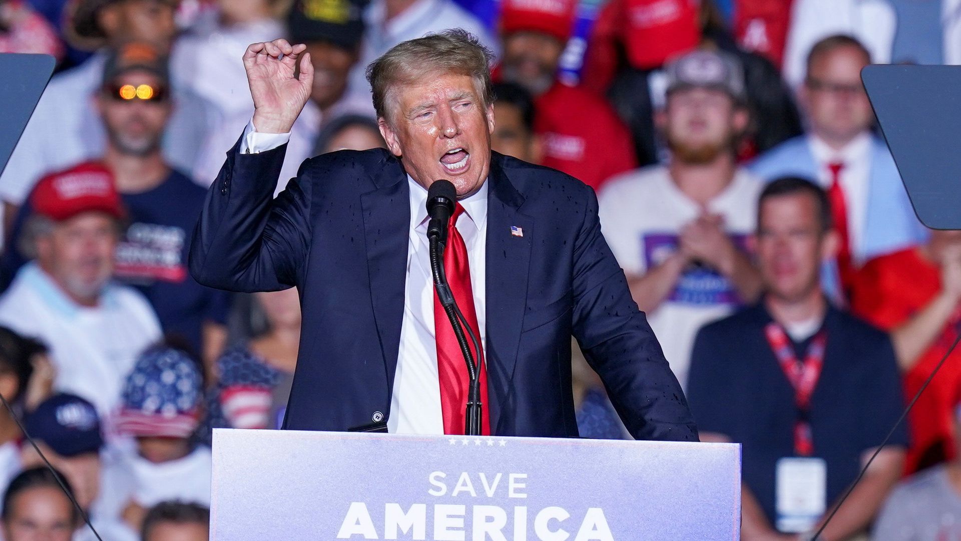 Former U.S. President Donald Trump speaks during a rally in Cullman, Alabama, U.S., August 21, 2021 Former U.S. President Donald Trump speaks during a rally in Cullman, Alabama, U.S., August 21, 2021 - Sputnik International, 1920, 01.09.2021