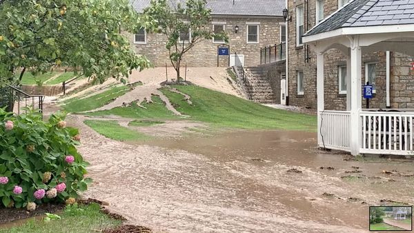 General view of floodwater during flash floods in Emmitsburg, Maryland, US, 1 September 2021, in this still image taken from video obtained from social media. - Sputnik International