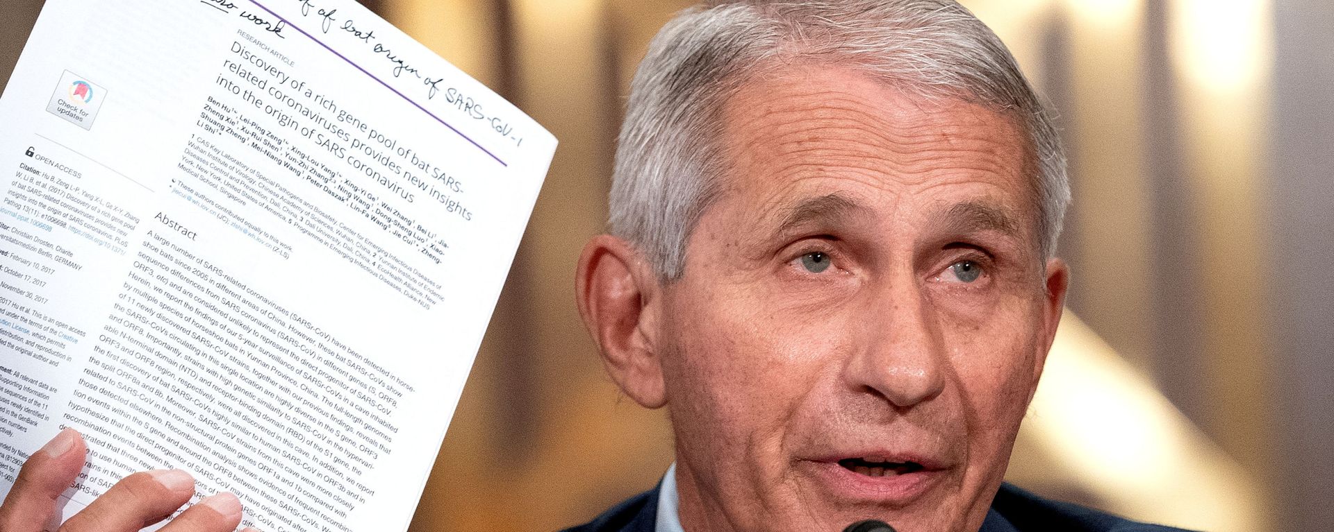 Dr. Anthony Fauci, director of the National Institute of Allergy and Infectious Diseases, speaks during a Senate Health, Education, Labor, and Pensions Committee hearing at the Dirksen Senate Office Building in Washington, D.C., U.S., July 20, 2021. Dr. Anthony Fauci, director of the National Institute of Allergy and Infectious Diseases, speaks during a Senate Health, Education, Labor, and Pensions Committee hearing at the Dirksen Senate Office Building in Washington, D.C., U.S., July 20, 2021. - Sputnik International, 1920, 16.09.2021