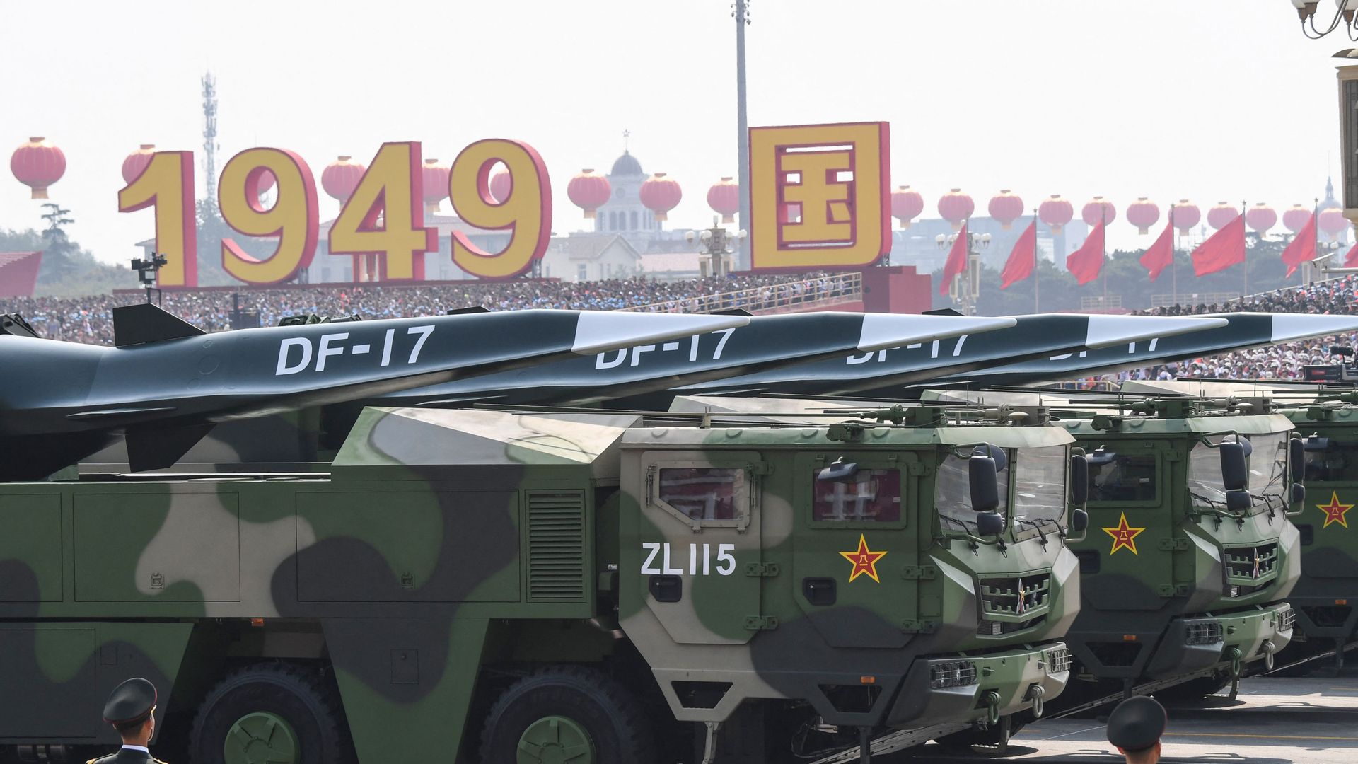 Military vehicles carrying DF-17 missiles participate in a military parade at Tiananmen Square in Beijing on 1 October 2019, to mark the 70th anniversary of the founding of the People’s Republic of China. Military vehicles carrying DF-17 missiles participate in a military parade at Tiananmen Square in Beijing on 1 October 2019, to mark the 70th anniversary of the founding of the People’s Republic of China. - Sputnik International, 1920, 03.09.2021