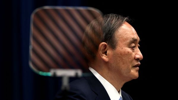  In this file photo taken on May 28, 2021 Japan's Prime Minister Yoshihide Suga speaks during a press conference at the prime minister's official residence in Tokyo. - Japan's Prime Minister Yoshihide Suga said on September 3, 2021 he will not run for his ruling party's leadership, effectively ending his tenure and throwing wide open the race for the next premier. - Sputnik International