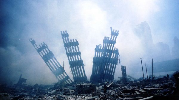  In this file photo the rubble of the twin towers of the World Trade Center smoulder following a terrorist attack in lower Manhattan, New York on September 11, 2001. - Sputnik International