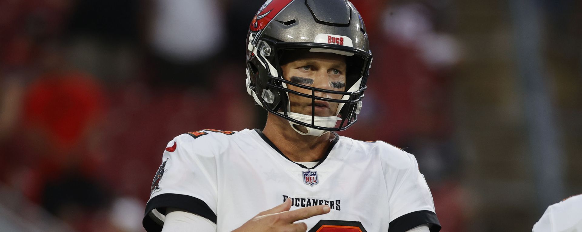 Aug 14, 2021; Tampa, Florida, USA; Tampa Bay Buccaneers quarterback Tom Brady (12) looks to the sidelines against the Cincinnati Bengals during the first quarter at Raymond James Stadium. - Sputnik International, 1920, 13.03.2022