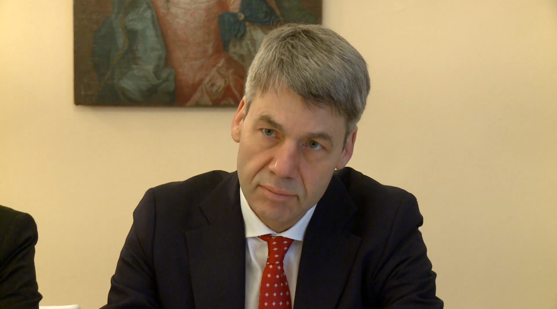 Screenshot captures image of Jan Hecker, Germany's ambassador to China.  - Sputnik International, 1920, 07.09.2021