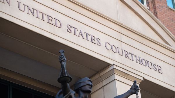 The US District Court in Alexandria, Virginia, is seen ahead of a plea hearing by Alexanda Kotey, a member of the notorious Islamic State kidnapping cell dubbed the Beatles, where he is expected to enter a guilty plea to charges of conspiring to murder four American hostages, September 2, 2021. - Sputnik International