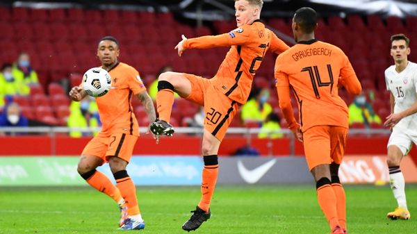 Soccer Football - World Cup Qualifiers Europe - Group G - Netherlands v Latvia - Amsterdam Arena, Amsterdam, Netherlands - March 27, 2021 Netherlands' Donny van de Beek in action - Sputnik International