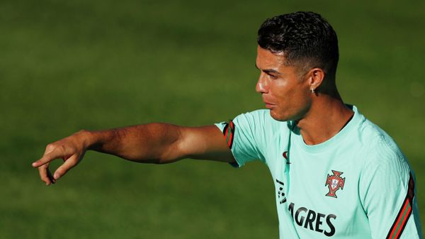 Soccer Football - World Cup - UEFA Qualifiers - Portugal Training - Cidade do Futebol, Lisbon, Portugal - August 30, 2021 Portugal's Cristiano Ronaldo during training - Sputnik International