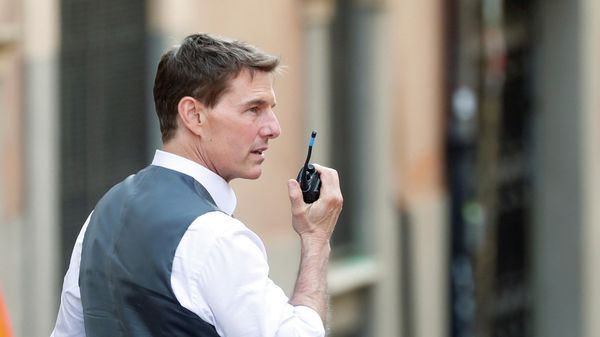 Actor Tom Cruise is seen on the set of Mission: Impossible 7 while filming in Rome, Italy, October 6, 2020. - Sputnik International