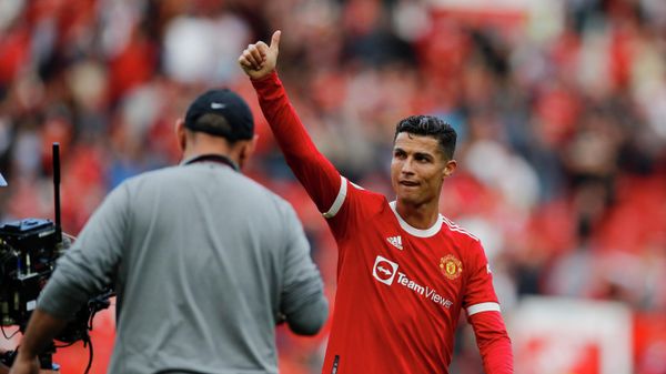 Manchester United's Cristiano Ronaldo celebrates after the match Manchester United's Cristiano Ronaldo celebrates after the match - Sputnik International