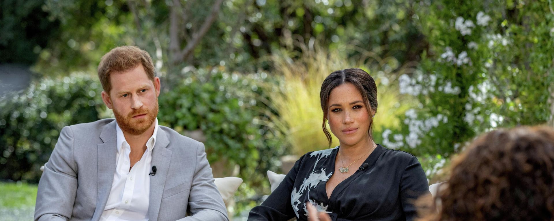 Britain's Prince Harry and Meghan, Duchess of Sussex, are interviewed by Oprah Winfrey in this undated handout photo Britain's Prince Harry and Meghan, Duchess of Sussex, are interviewed by Oprah Winfrey in this undated handout photo - Sputnik International, 1920, 13.09.2021