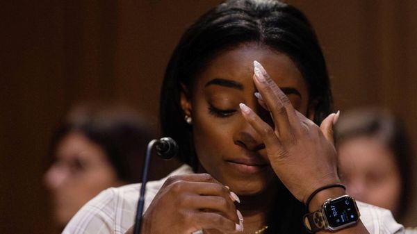 U.S. Olympic gymnast Simone Biles testifies during a Senate Judiciary hearing about the Inspector General's report on the FBI handling of the Larry Nassar investigation of sexual abuse of Olympic gymnasts, on Capitol Hill, in Washington, D.C., U.S. U.S. Olympic gymnast Simone Biles testifies during a Senate Judiciary hearing about the Inspector General's report on the FBI handling of the Larry Nassar investigation of sexual abuse of Olympic gymnasts, on Capitol Hill, in Washington, D.C., U.S. - Sputnik International